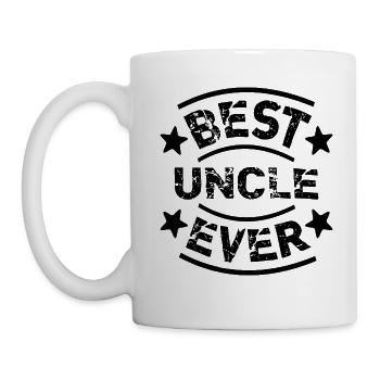 Meilleur oncle jamais cadeau anniversaire Cool Vintage - Mug blanc - blanc - Gauche