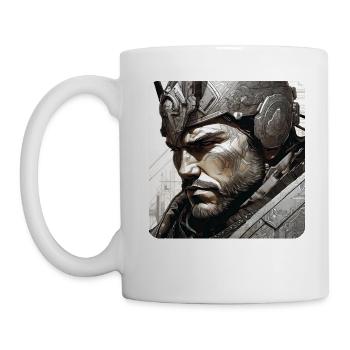 Krieger - Tasse - Weiß - Links