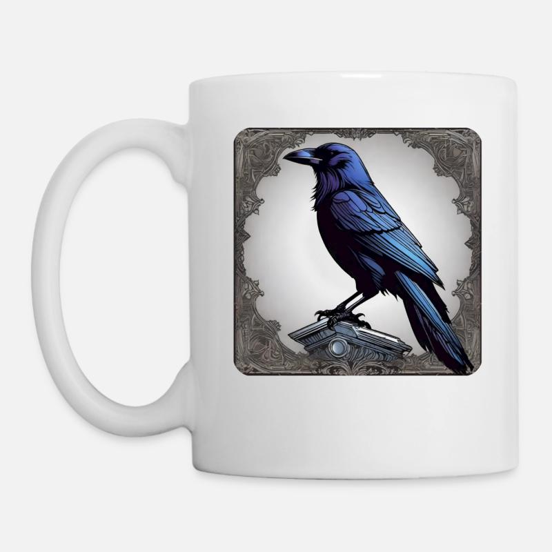 Schwarzer Rabe - Tasse - Weiß