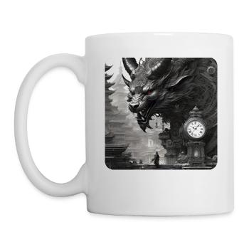 Demon Monster Monster with Clock - Mug - white - Left