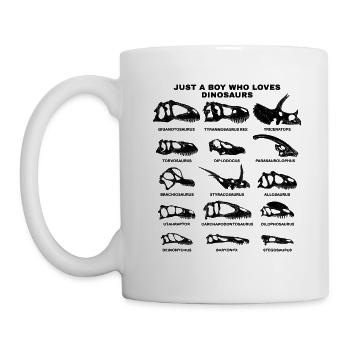 Juste un garçon qui aime les dinosaures - Mug blanc - blanc - Gauche