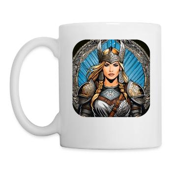 Fière femme allemande viking - Mug blanc - blanc - Gauche