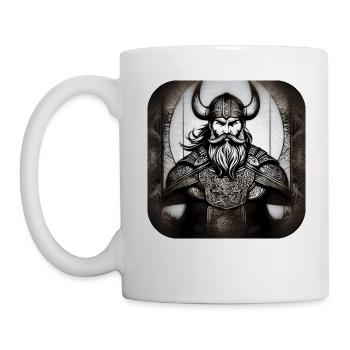 Stolzer Wikinger Krieger Germane - Tasse - Weiß - Links