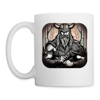 Stolzer Wikinger Krieger Germane - Tasse - Weiß - Links