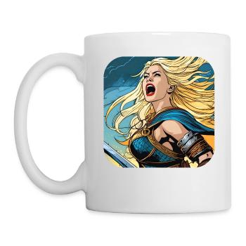 Fière Viking Germanin Shieldmaiden - Mug blanc - blanc - Gauche