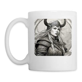 Fière Viking Germanin Shieldmaiden - Mug blanc - blanc - Gauche