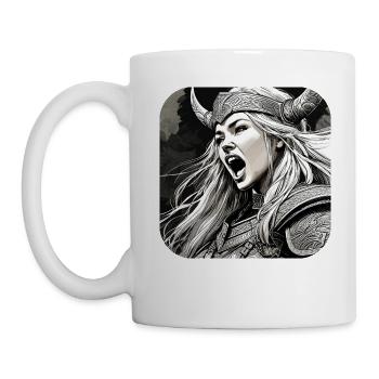 Fière Viking Germanin Shieldmaiden - Mug blanc - blanc - Gauche