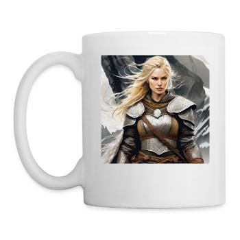 Fière Viking Germanin Shieldmaiden - Mug blanc - blanc - Gauche