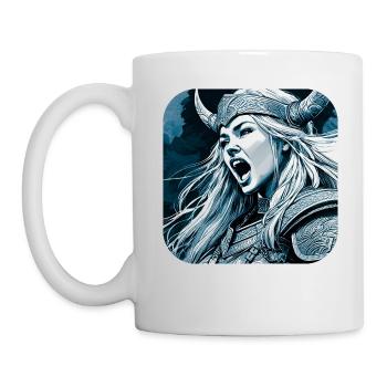 Fière Viking Germanin Shieldmaiden - Mug blanc - blanc - Gauche