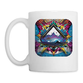 Motif psychédélique II - Mug blanc - blanc - Gauche