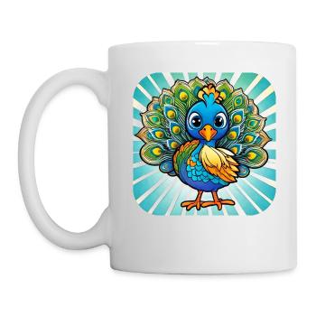 Cute Peacock I - Mug - white - Left