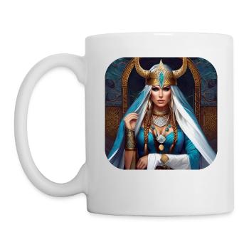 Fiers Vikings en Germania Shieldmaiden - Mug blanc - blanc - Gauche