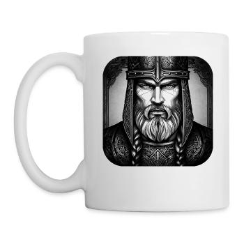 Stolzer Wikinger Krieger Germane - Tasse - Weiß - Links