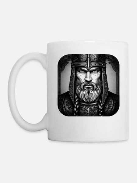 Stolzer Wikinger Krieger Germane - Tasse - Weiß