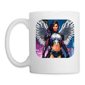 Ange cybergoth cool - Mug blanc - blanc - Gauche