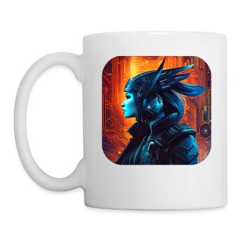 Proud Cyberspace Viking Woman - Mug - white - Left