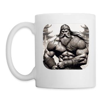 Stolzer Wikinger Krieger Germane - Tasse - Weiß - Links