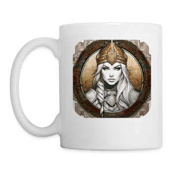 Fière Viking Germanin Shieldmaiden - Mug blanc - blanc - Gauche