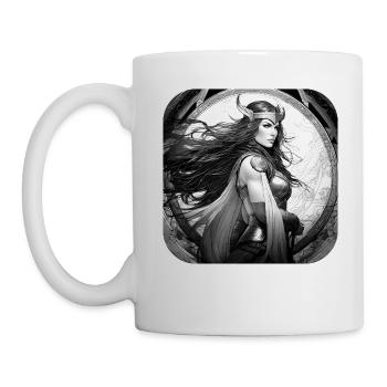 Fière Viking Germanin Shieldmaiden - Mug blanc - blanc - Gauche