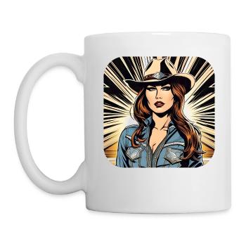 Cool Western Girl - Mug - white - Left