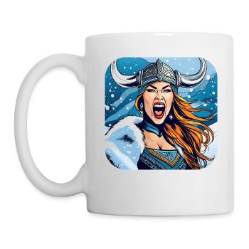 Fière Viking Germanin Shieldmaiden - Mug blanc - blanc - Gauche