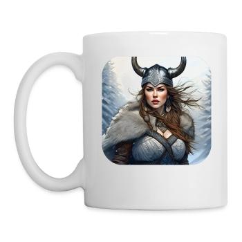 Fière Viking Germanin Shieldmaiden - Mug blanc - blanc - Gauche