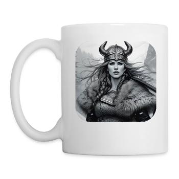Fière Viking Germanin Shieldmaiden - Mug blanc - blanc - Gauche