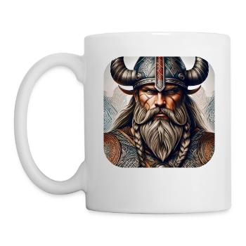 Stolzer Wikinger Krieger Germane - Tasse - Weiß - Links