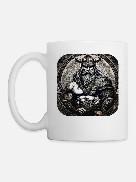 Stolzer Wikinger Krieger Germane - Tasse - Weiß
