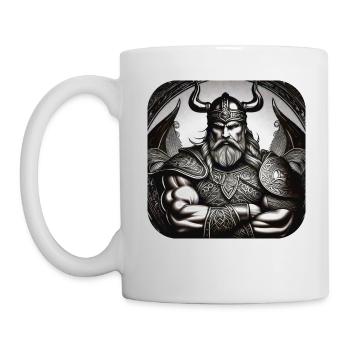 Stolzer Wikinger Krieger Germane - Tasse - Weiß - Links