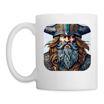 Stolzer Wikinger Krieger Germane - Tasse - Weiß - Links