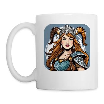 Fière Viking Germanin Shieldmaiden - Mug blanc - blanc - Gauche