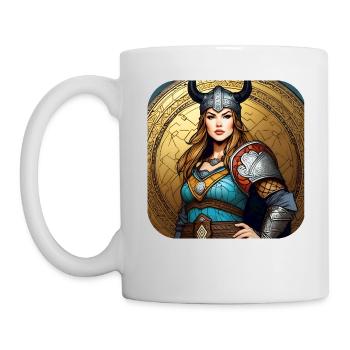 Fière Viking Germanin Shieldmaiden - Mug blanc - blanc - Gauche