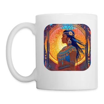 Mystical Fantasy Shaman Sorceress - Mug - white - Left