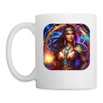 Mystical Fantasy Shaman Sorceress - Mug - white - Left