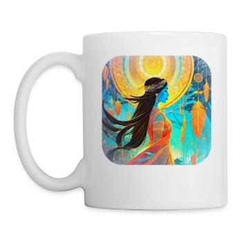 Mystical Fantasy Shaman Sorceress - Mug - white - Left