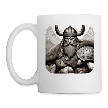 Stolzer Wikinger Krieger Germane - Tasse - Weiß - Links