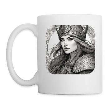 Fière Viking Germanin Shieldmaiden - Mug blanc - blanc - Gauche