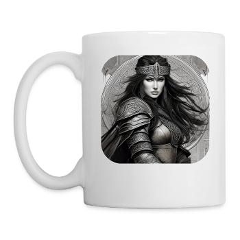 Fière Viking Germanin Shieldmaiden - Mug blanc - blanc - Gauche