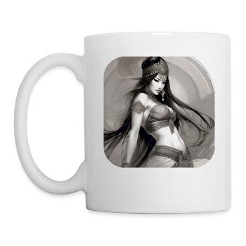 Danseuse orientale mystique - Mug blanc - blanc - Gauche