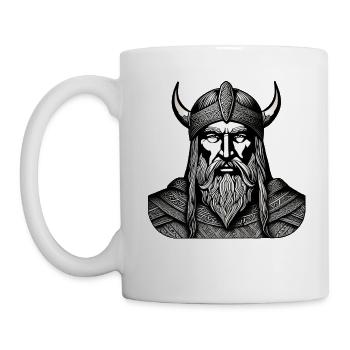 Stolzer Wikinger Krieger Germane - Tasse - Weiß - Links
