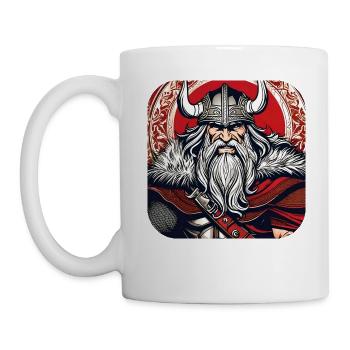 Stolzer Wikinger Krieger Germane - Tasse - Weiß - Links