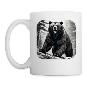 Proud Roaring Bear - Mug - white - Left
