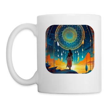 Mystical Fantasy Shaman Sorceress - Mug - white - Left