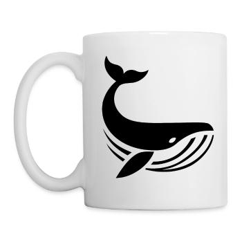 Wal Vektor - Tasse - Weiß - Links