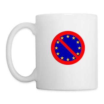 love europe hate the eu - Mug - white - Left