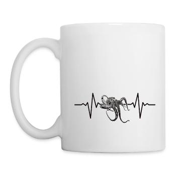Cadeau Octopus Heartbeat - Mug blanc - blanc - Gauche