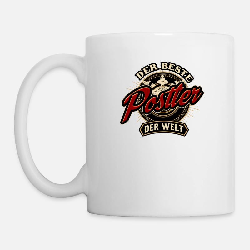Der Beste Postler der Welt - Geburstags Geschenk - Tasse - Weiß