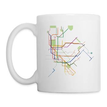 Subway subway New York plan - Mug - white - Left