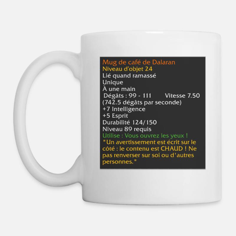 Mug de café de Dalaran - Mug blanc - blanc